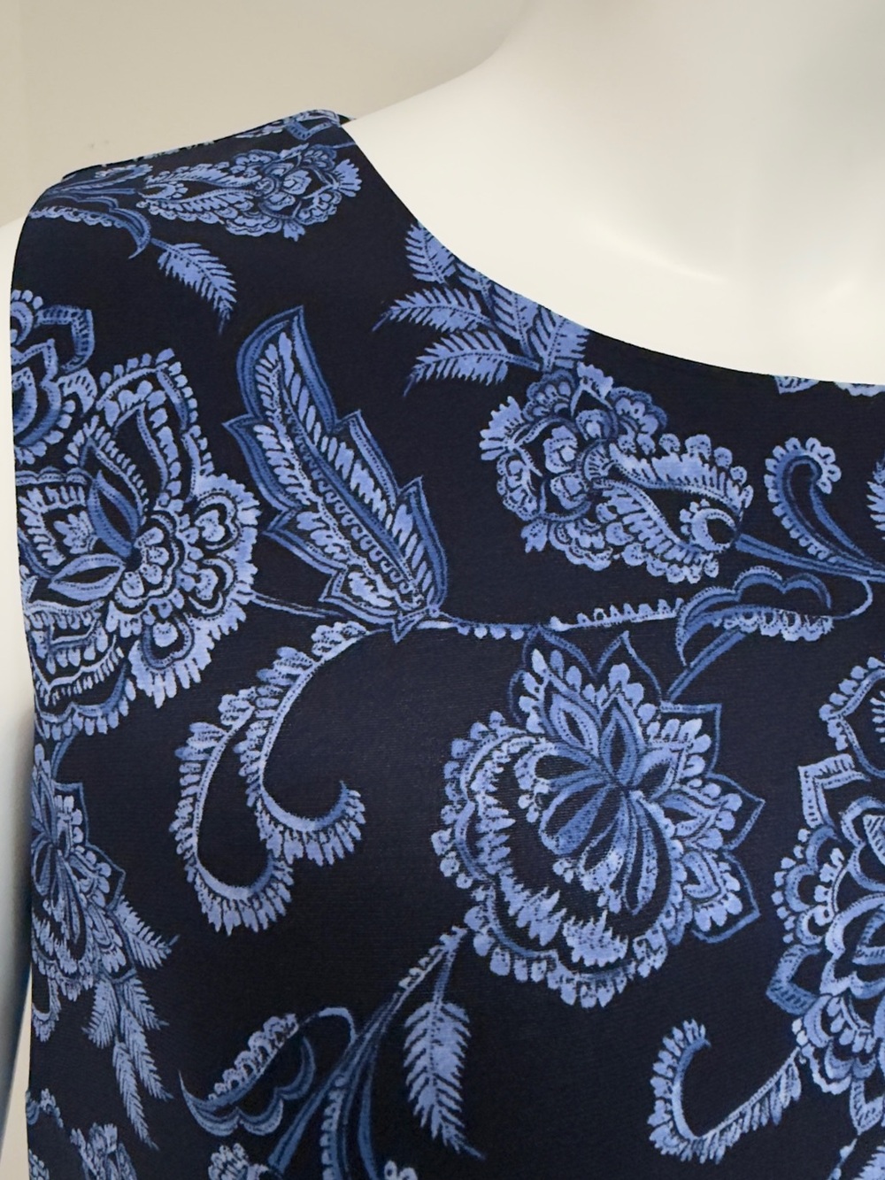 Tommy Hilfiger Floral Shift Dress 16W Plus Size Blue Navy - Picture 3 of 9